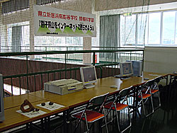 展示の準備の様子