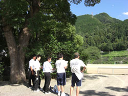 山根グランドでの研修の様子