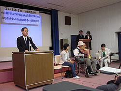 佐々木 龍市長さんよりご挨拶がありました。